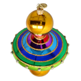 Load image into Gallery viewer, Colorful Swirl Handmade Glass Christmas ornament 2022-633
