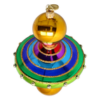 Amber Resonance | Hand-Painted Glass Ornament | Blubom 2022-633