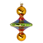 Amber Resonance | Hand-Painted Glass Ornament | Blubom 2022-633