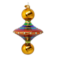 Załaduj obraz do przeglądarki galerii, Twirling Joy Handmade Glass Christmas ornament 2022-634

