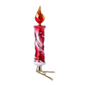 Crimson Vigil | Hand-Painted Glass Ornament | Blubom 2022-635
