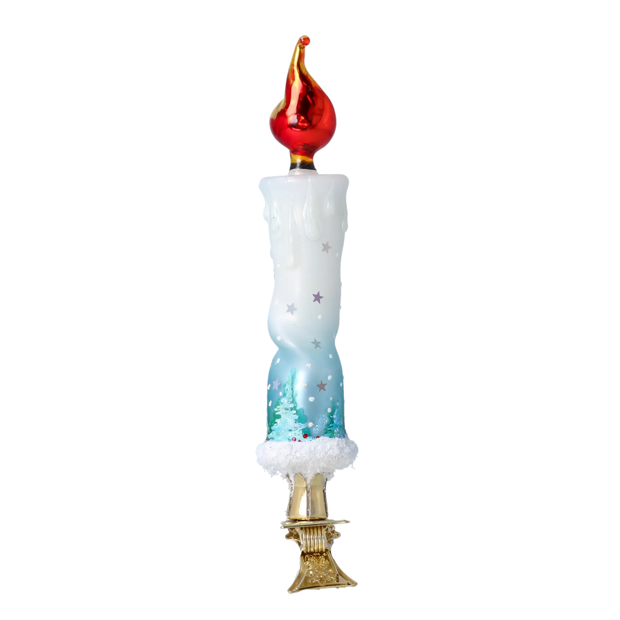 Alpine Vigil | Hand-Painted Glass Ornament | Blubom 2022-636