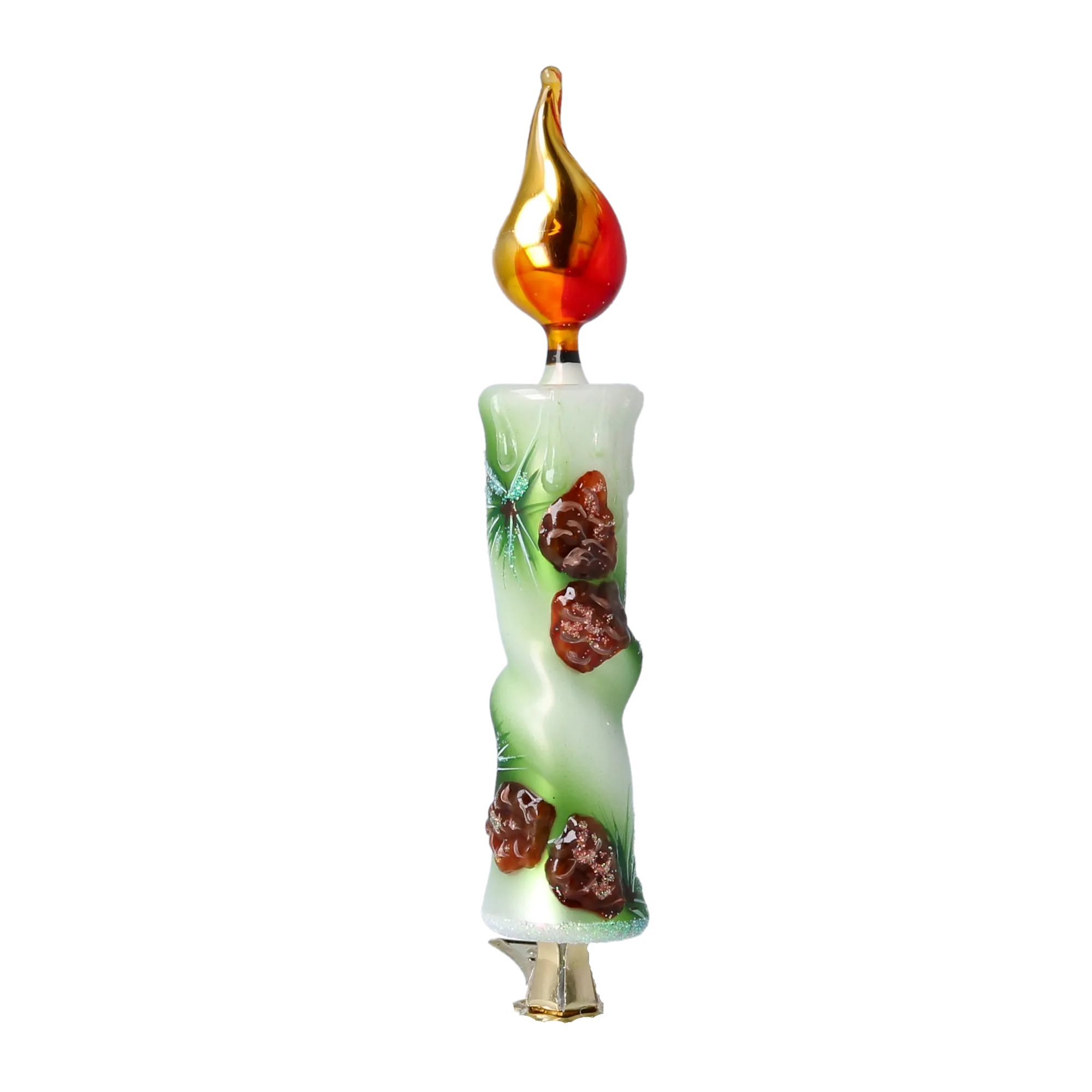 Clip-On Candle in Pinecone