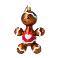 Load image into Gallery viewer, Scarlet Heart Gingerbread Premium christmas glass ornament 2022-640
