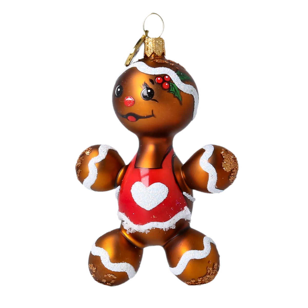 Kindhearted Spice Sweetheart | Hand-Painted Glass Ornament | Blubom 2022-640