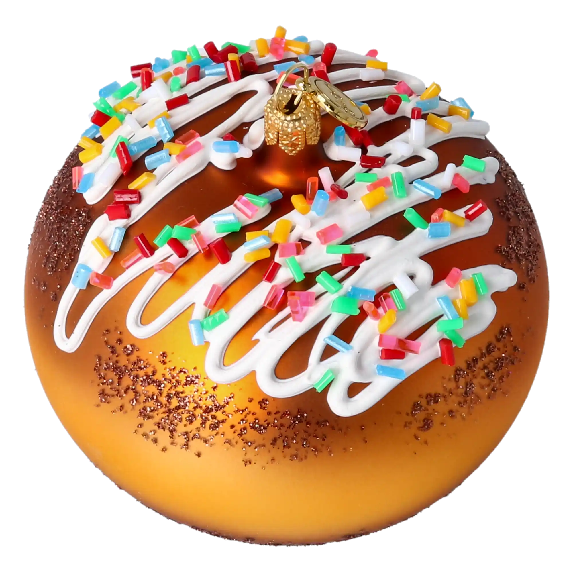 Pączek Z Lukrem Szklana Ozdoba