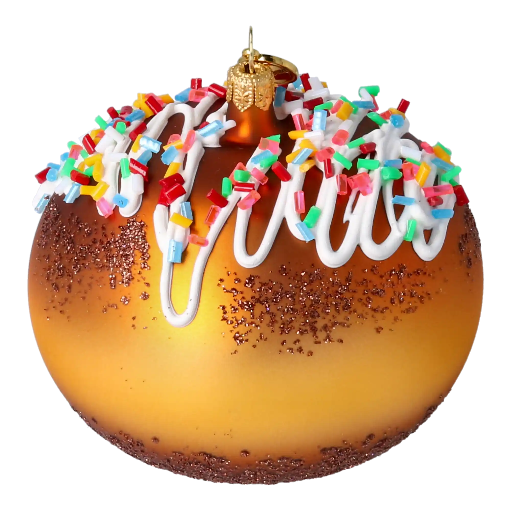 Pączek Z Lukrem Szklana Ozdoba