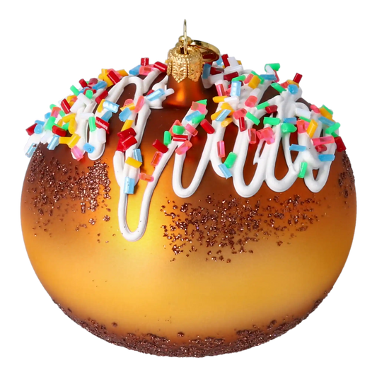 Pączek Z Lukrem Szklana Ozdoba