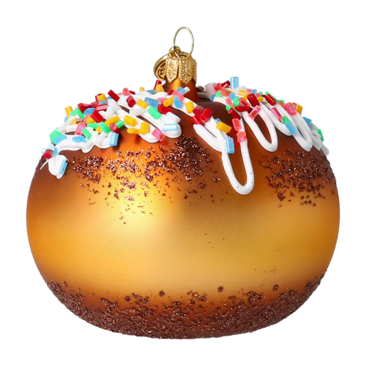 Pączek Z Lukrem Szklana Ozdoba