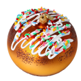 Load image into Gallery viewer, Golden Glaze Donut Premium christmas glass ornament 2022-648
