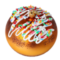 Amber Revelry | Hand-Painted Glass Ornament | Blubom 2022-648