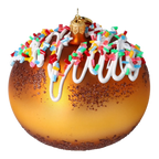 Amber Revelry | Hand-Painted Glass Ornament | Blubom 2022-648