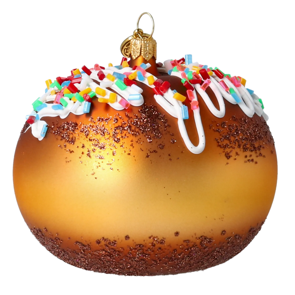 Amber Revelry | Hand-Painted Glass Ornament | Blubom 2022-648