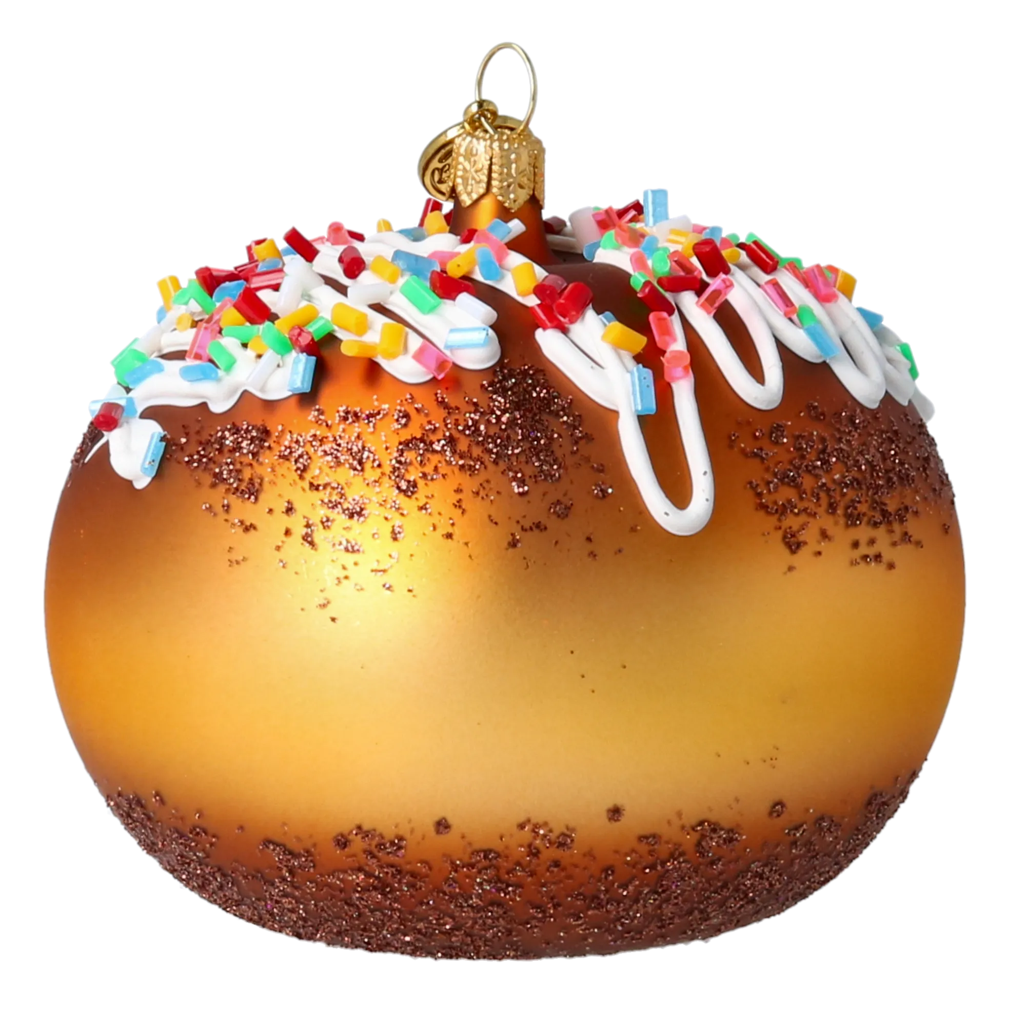Amber Revelry | Hand-Painted Glass Ornament | Blubom 2022-648