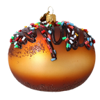 Amber Nectar Jubilee | Hand-Painted Glass Ornament | Blubom 2022-649