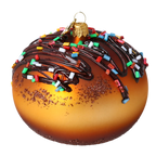 Amber Nectar Jubilee | Hand-Painted Glass Ornament | Blubom 2022-649