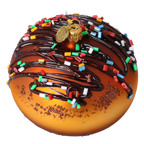 Amber Nectar Jubilee | Hand-Painted Glass Ornament | Blubom 2022-649