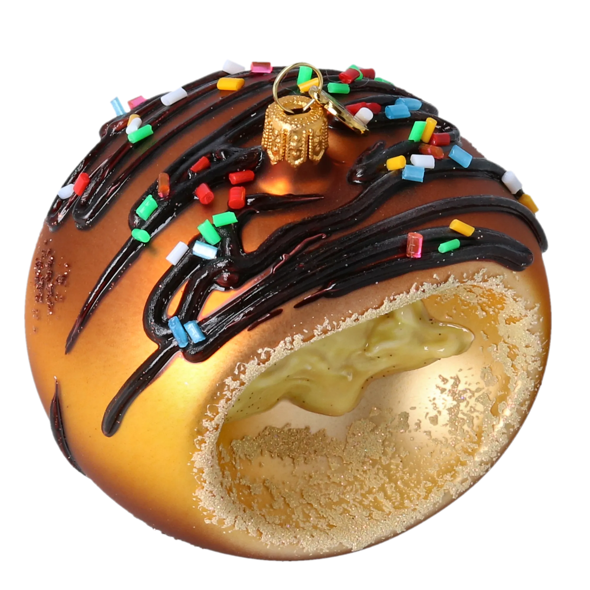 Amber Nectar Discovery | Hand-Painted Glass Ornament | Blubom 2022-650