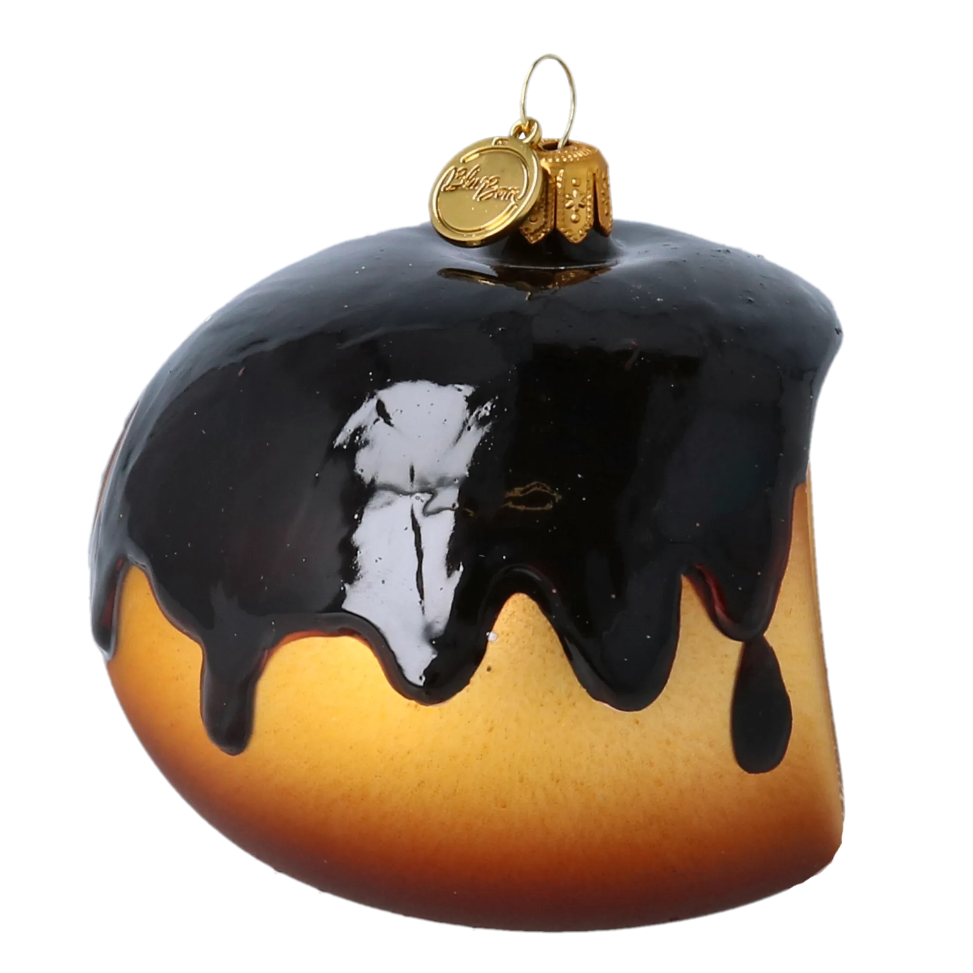 Midnight Cocoa Bitten Donut Premium christmas glass ornament 2022-651