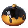 Load image into Gallery viewer, Midnight Cocoa Bitten Donut Premium christmas glass ornament 2022-651
