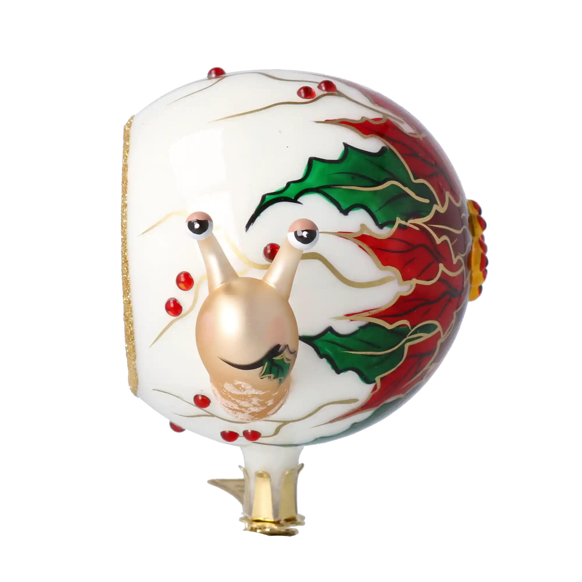 Ślimak Reflektor Szklana Ozdoba