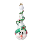 Mirthful Holly Spire | Hand-Painted Glass Ornament | Blubom 2022-660