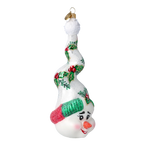 Mirthful Holly Spire | Hand-Painted Glass Ornament | Blubom 2022-660