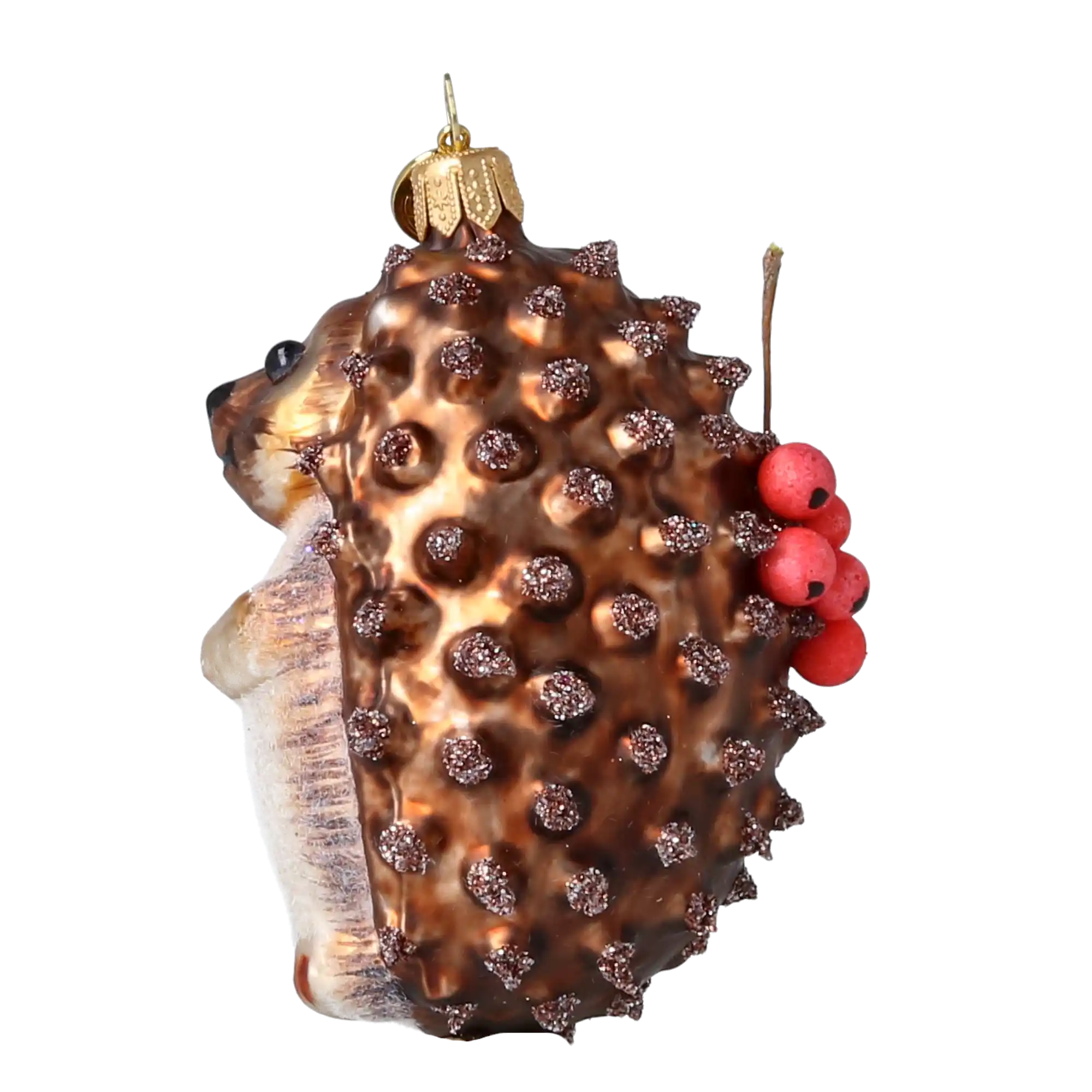 Jeżyk Jerzy z jabłuszkami Jeż Szklana Ozdoba