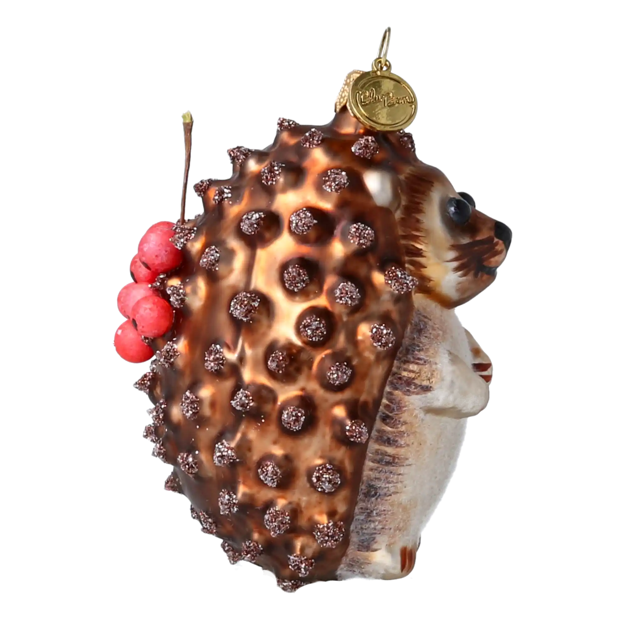 Jeżyk Jerzy z jabłuszkami Jeż Szklana Ozdoba