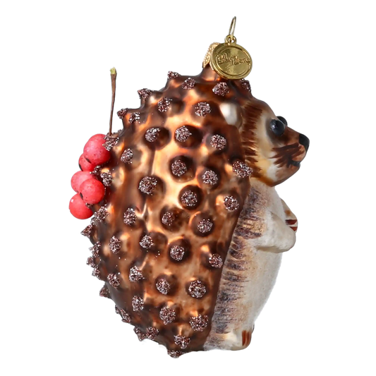 Jeżyk Jerzy z jabłuszkami Jeż Szklana Ozdoba
