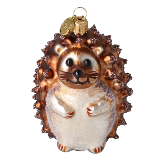 Jeżyk Jerzy z jabłuszkami Jeż Szklana Ozdoba