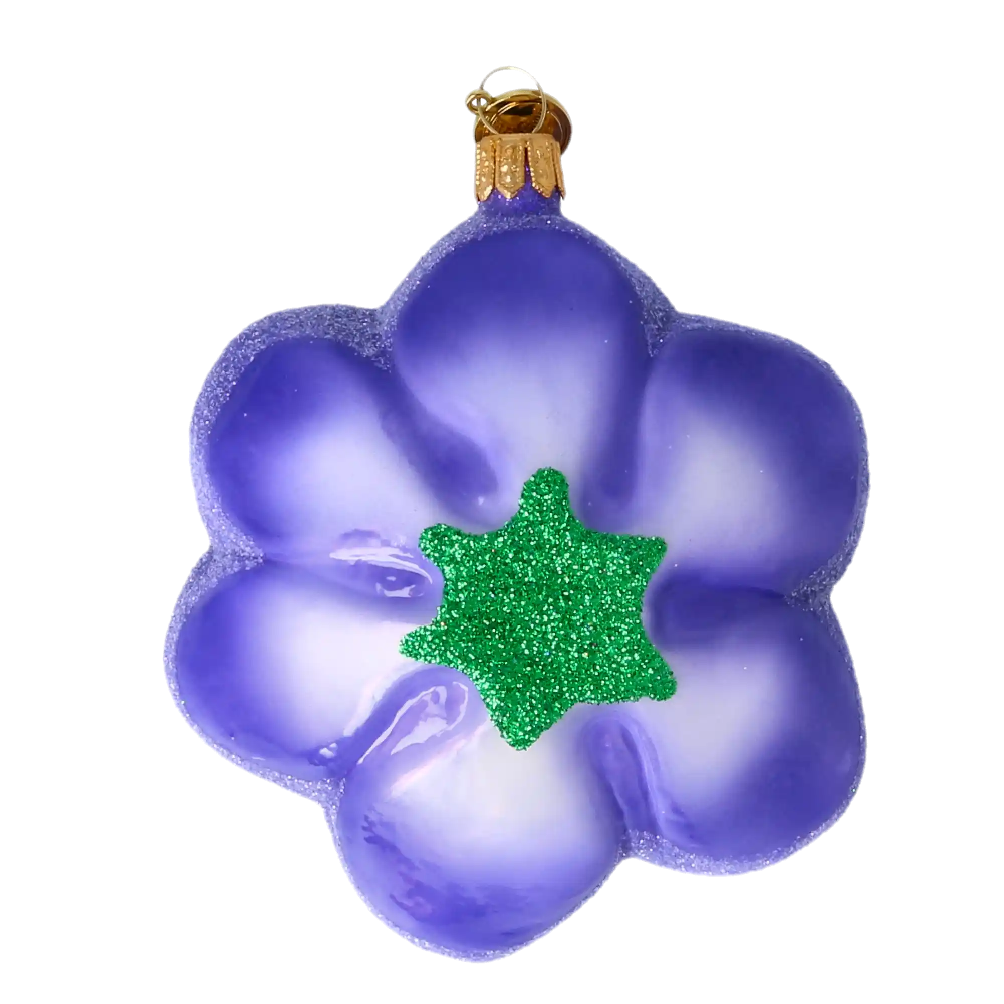 Fiołek Kwiatek Szklana Ozdoba