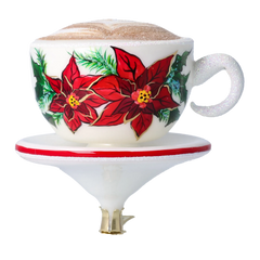 Poinsettia Teacup