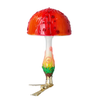 Crimson Earthly Sovereign | Hand-Painted Glass Ornament | Blubom 2022-681