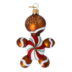 Spiced Peppermint Voyager | Hand-Painted Glass Ornament | Blubom 2022-684