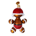 Load image into Gallery viewer, Frosted Crimson Gingerbread Premium christmas glass ornament 2022-685
