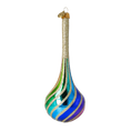 Load image into Gallery viewer, Rainbow Twirl  Handmade Glass Christmas ornament. 2022-686

