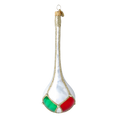 Load image into Gallery viewer, Elegant Teardrop Jewel Handmade Glass Christmas ornament. 2022-687
