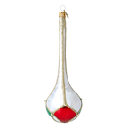 Alabaster Gilded Stillness | Hand-Painted Glass Ornament | Blubom 2022-687
