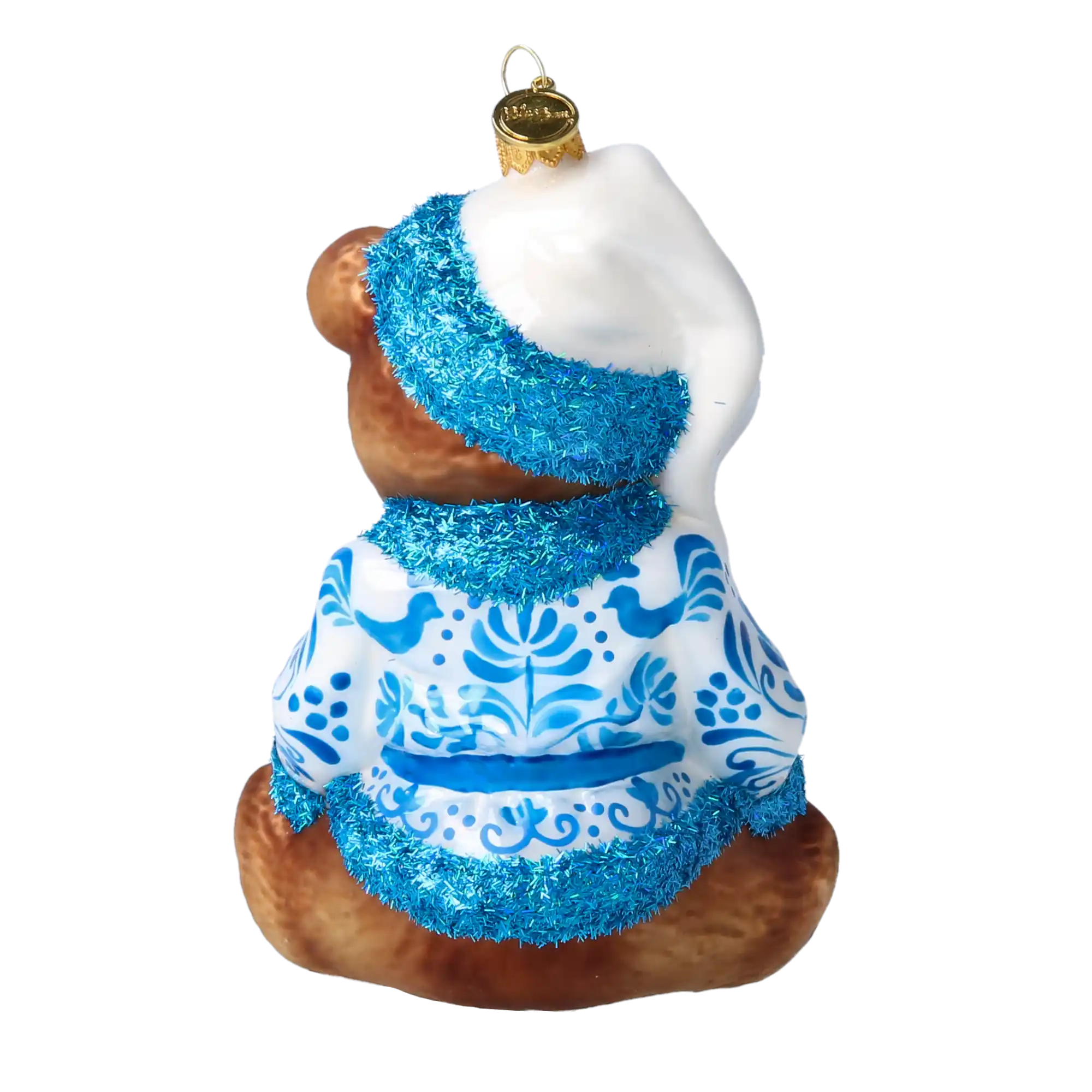 Miś W Kubraczku Szklana Ozdoba