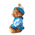 Załaduj obraz do przeglądarki galerii, Azure Santa Teddy Premium christmas glass ornament 2022-689
