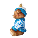 Quiet Azure Dreamer | Hand-Painted Glass Ornament | Blubom 2022-689