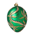 Emerald Sovereign Nocturne | Hand-Painted Glass Ornament | Blubom 2022-716