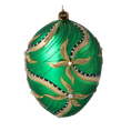 Załaduj obraz do przeglądarki galerii, Imperial Emerald Pearl Egg Premium christmas glass ornament 2022-716
