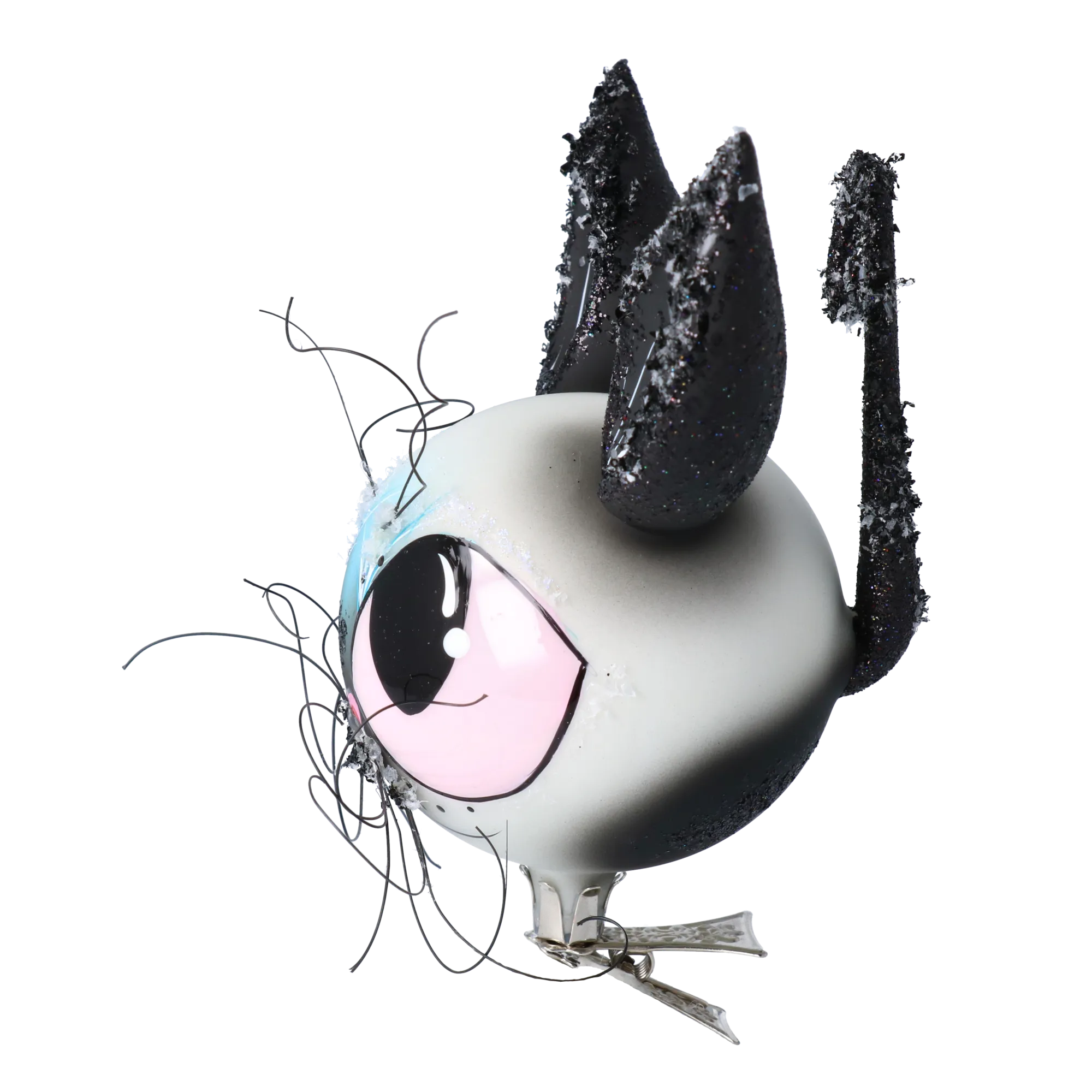 Magic Cat - Charming Glass Decoration. Handmade Glass Christmas ornament. 2022-718
