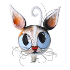 Inquisitive Frost Prowler | Hand-Painted Glass Ornament | Blubom 2022-719