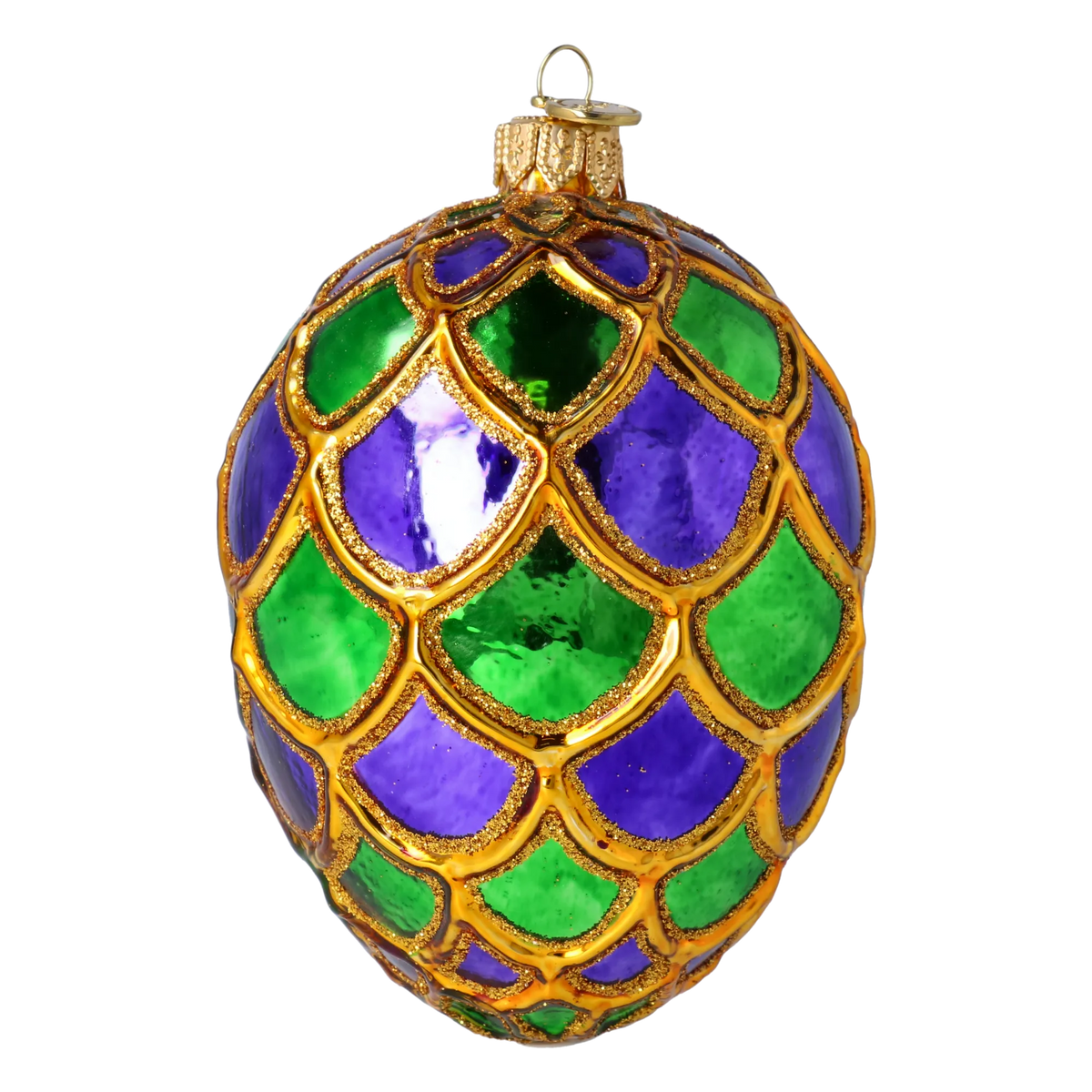 Amethyst Tide | Hand-Painted Glass Ornament | Blubom 2024-011