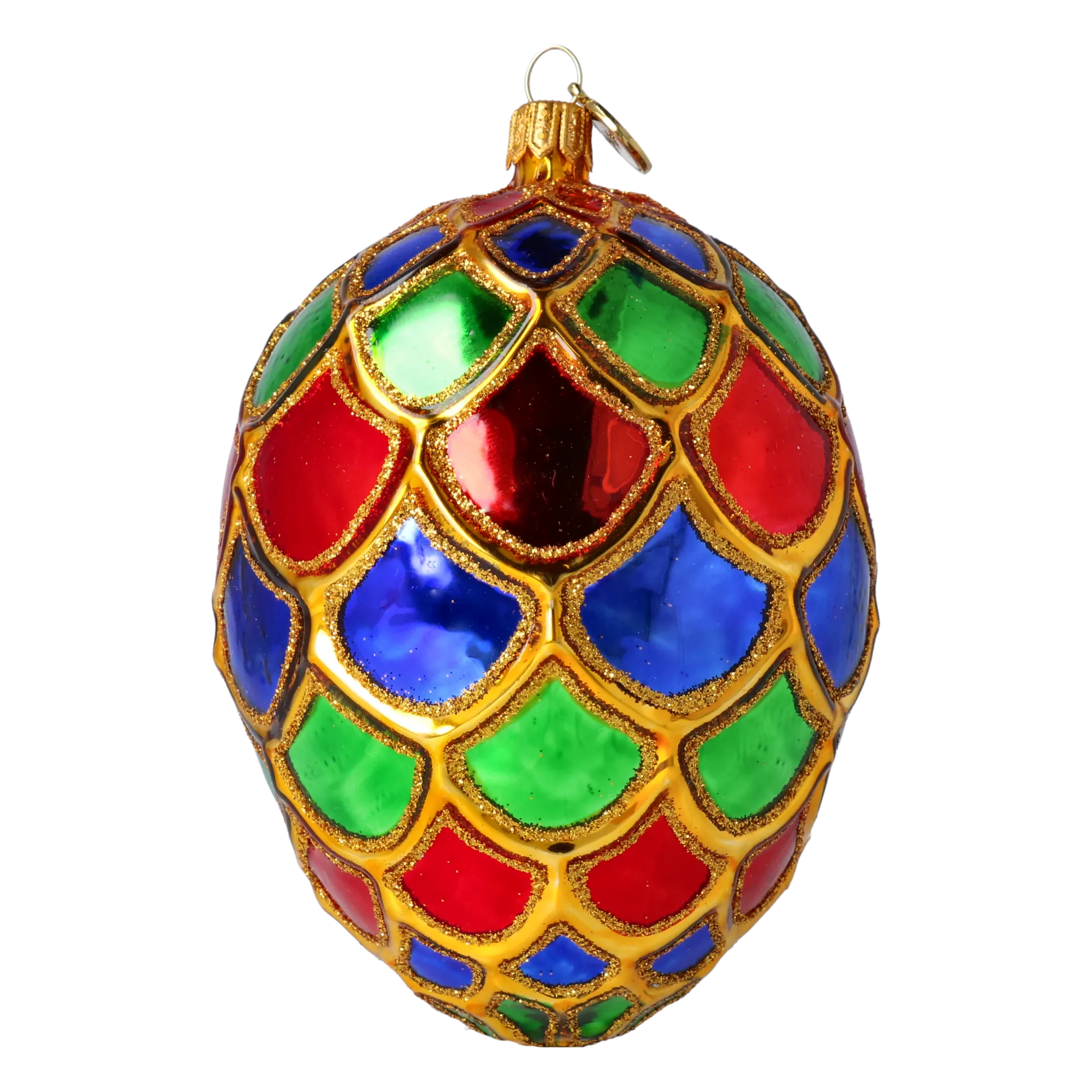 Imperial Mosaic Egg Premium christmas glass ornament 2024-013