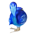 Załaduj obraz do przeglądarki galerii, Bird - Blue in the Garden. Handmade Glass Christmas ornament. 2024-022

