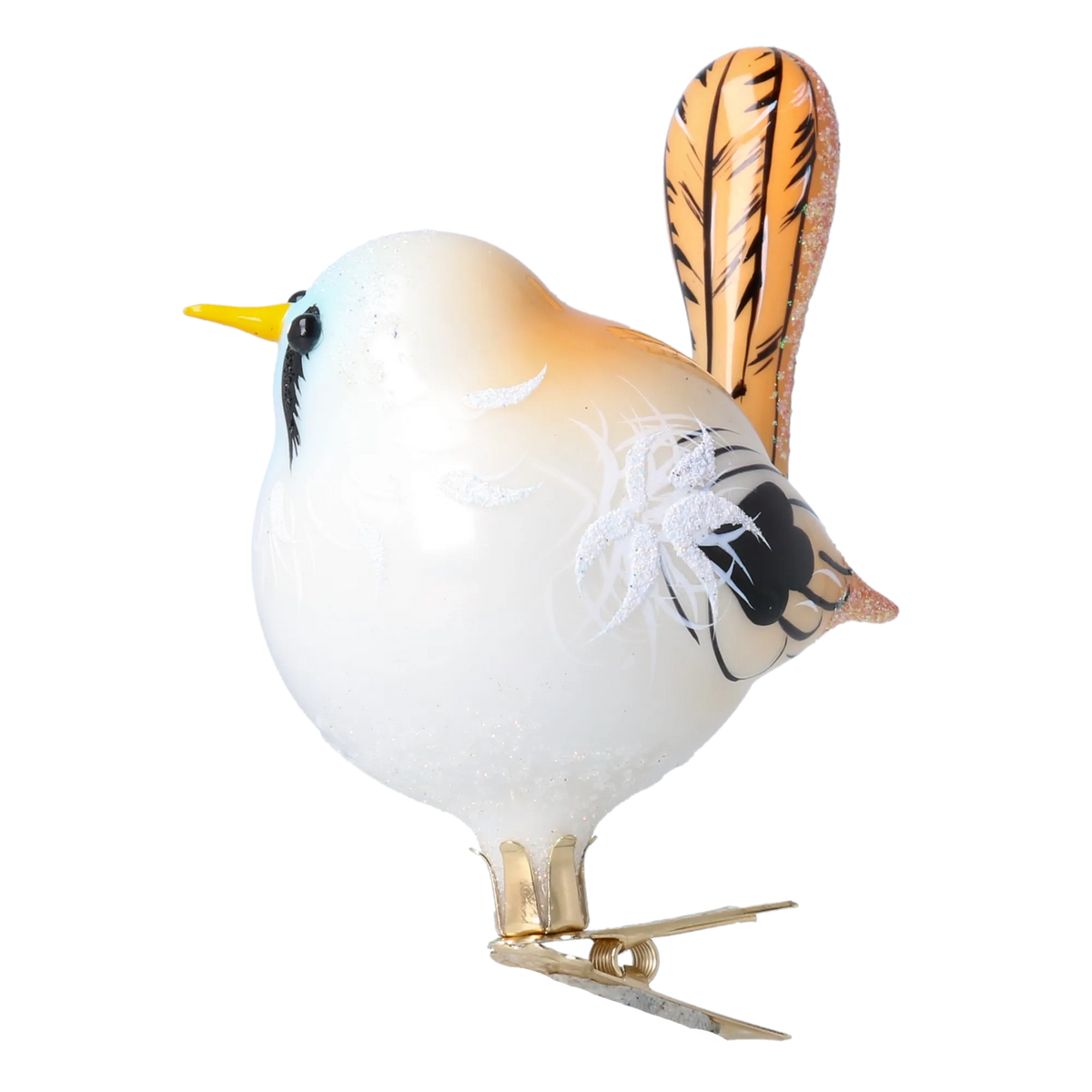 Vigilant Winter Sentry | Hand-Painted Glass Ornament | Blubom 2024-023